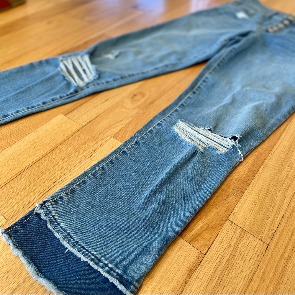 INC Ripped Straight- Leg Jeans - Picture 2 of 6